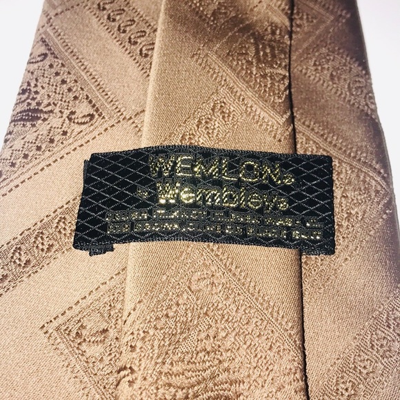Vintage Wemlon by Wembley 100% Silk Men’s Tie - Picture 2 of 3